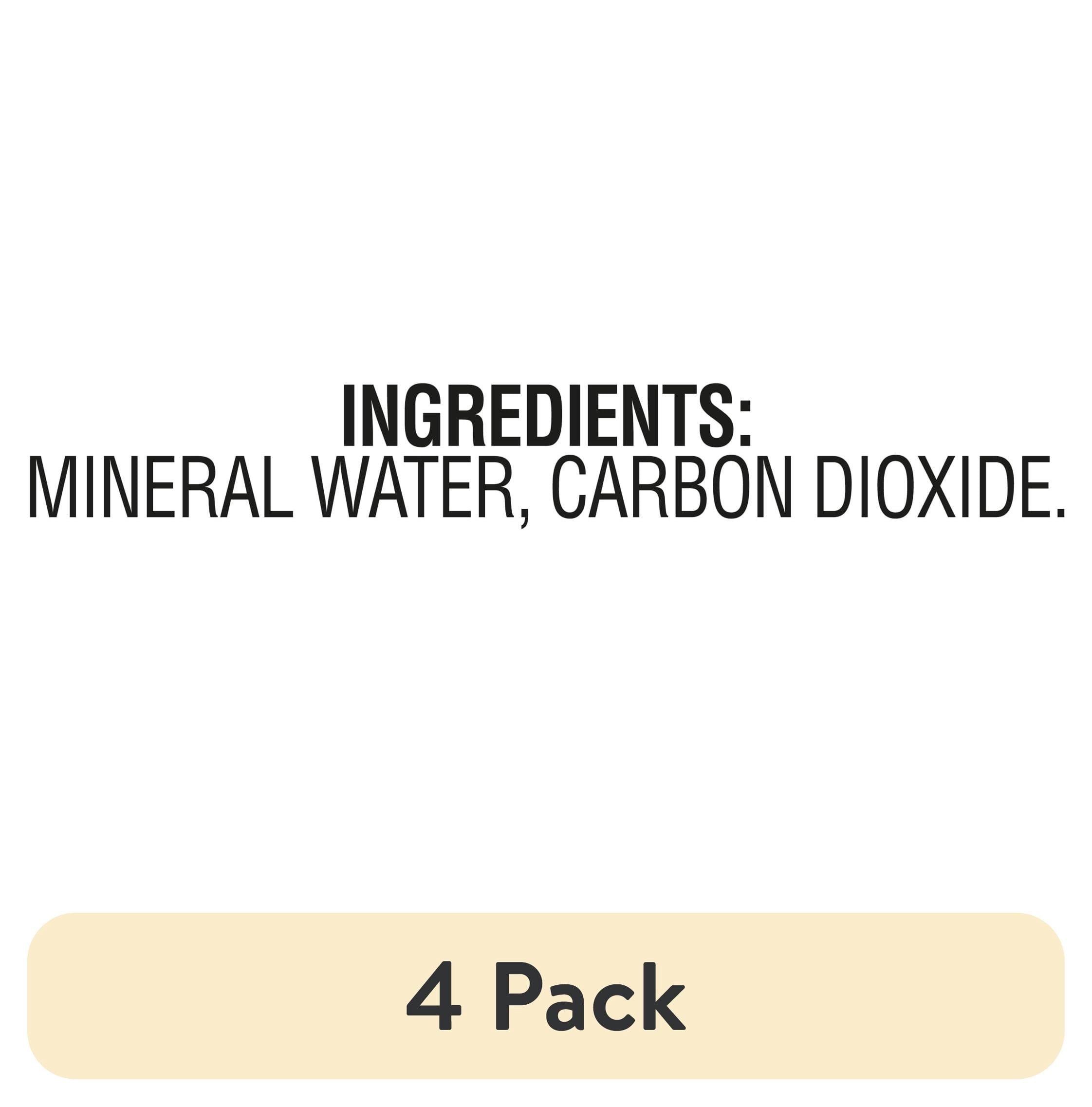 (4 pack) Topo Chico Sparkling Mineral Water Bottle, 1 Liter