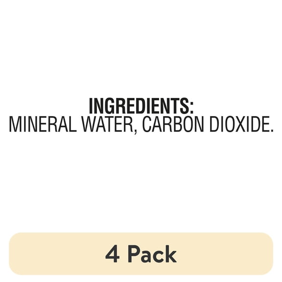 (4 pack) Topo Chico Sparkling Mineral Water Bottle, 1 Liter