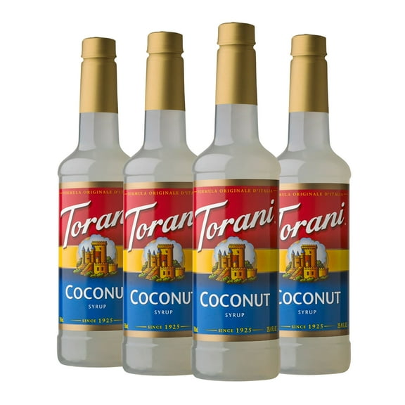 (4 pack) Torani Coconut Flavoring Syrup, 25.4 fl oz