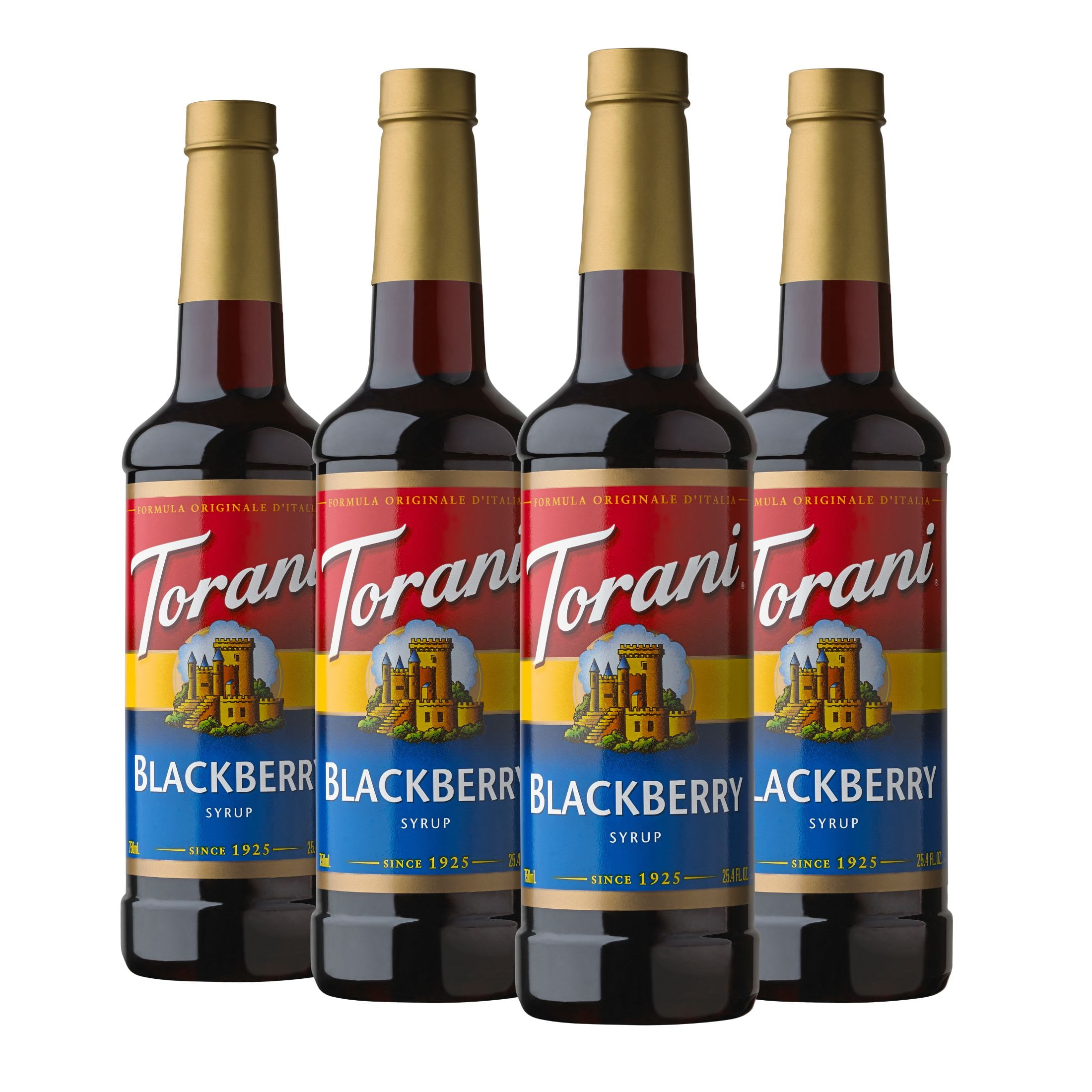 (4 pack) Torani Original Blackberry Syrup, 25.4 fl oz