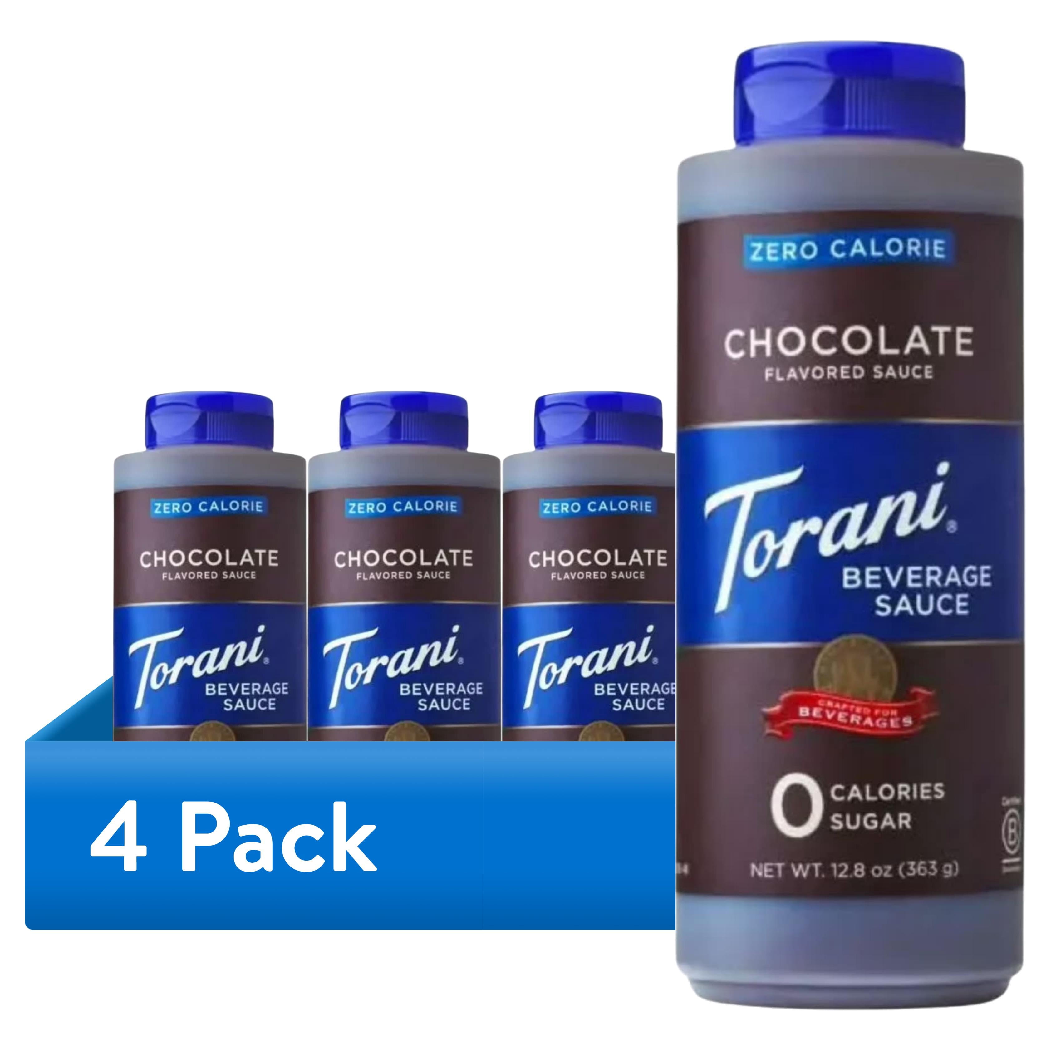 (4 pack) Torani Zero Calorie Chocolate Sauce 12.8 oz