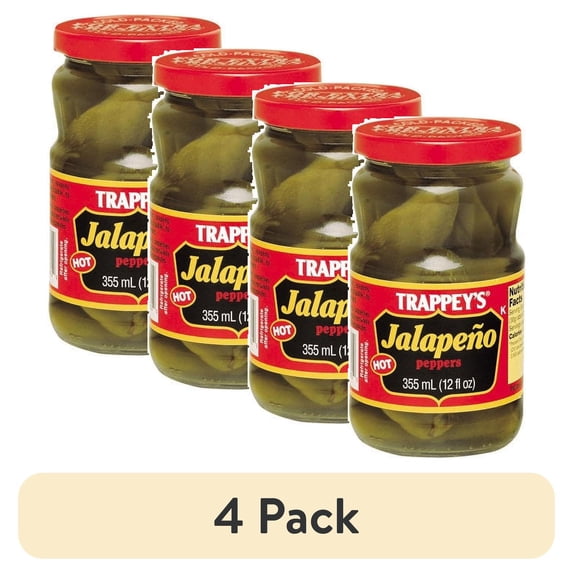 (4 pack) Trappey's Jalapeno Peppers (whole)