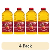 (4 pack) Tree Top 100% Pure Pressed 3 Apple Blend Juice, 64 fl Oz