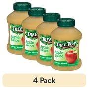 (4 pack) Tree Top Apple Sauce, No Sugar Added, 47.3 Ounce Jar
