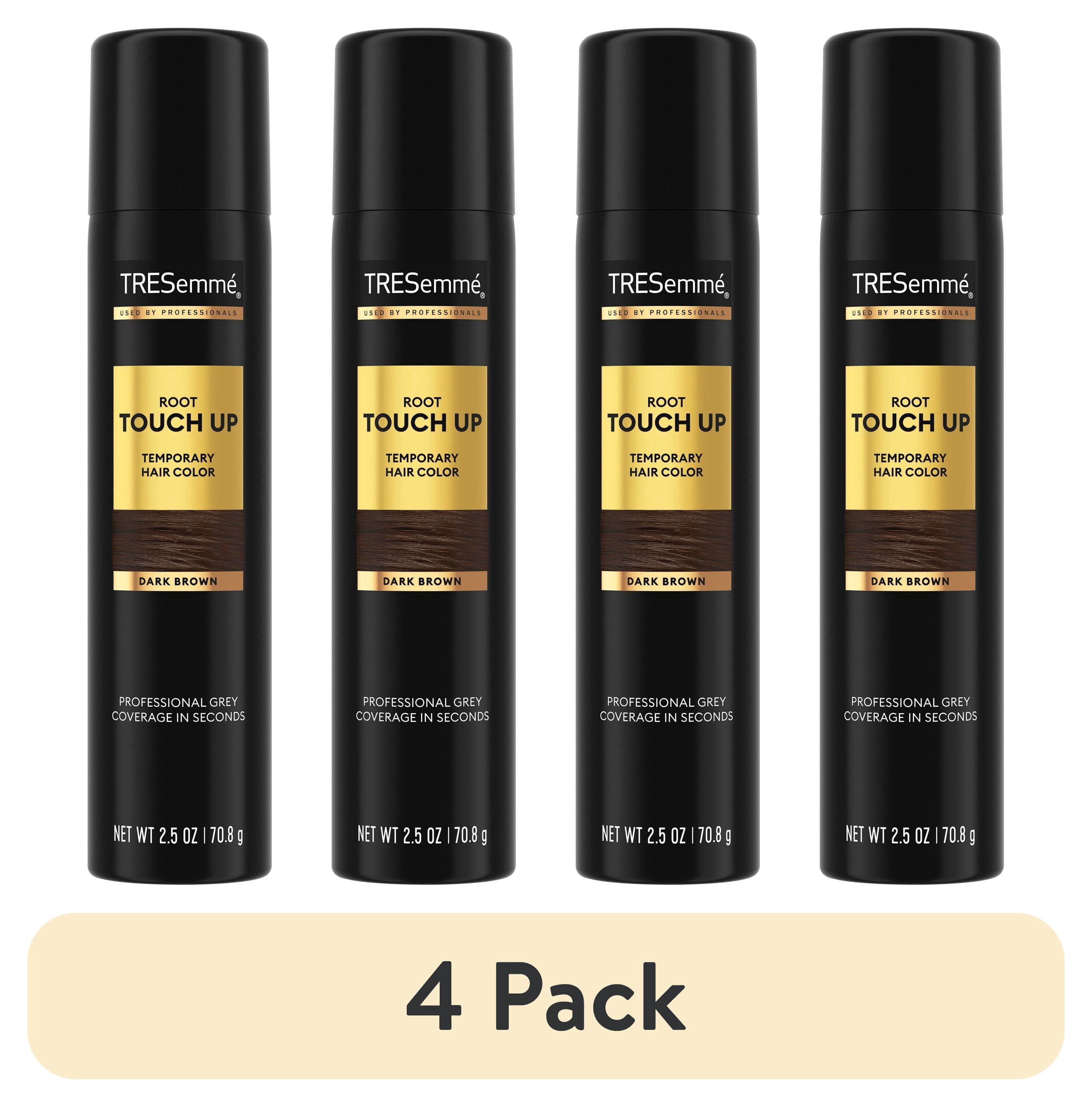 4 pack) TRESemmé Root Touch-up Temporary Hair Color Spray, Dark