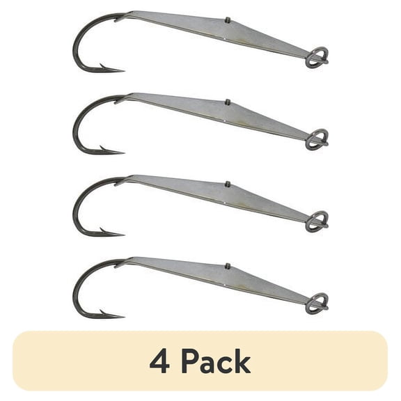 (4 pack) Tsunami Sea Spoon Trolling Fishing Lure 3 in Size 4/0 Silver