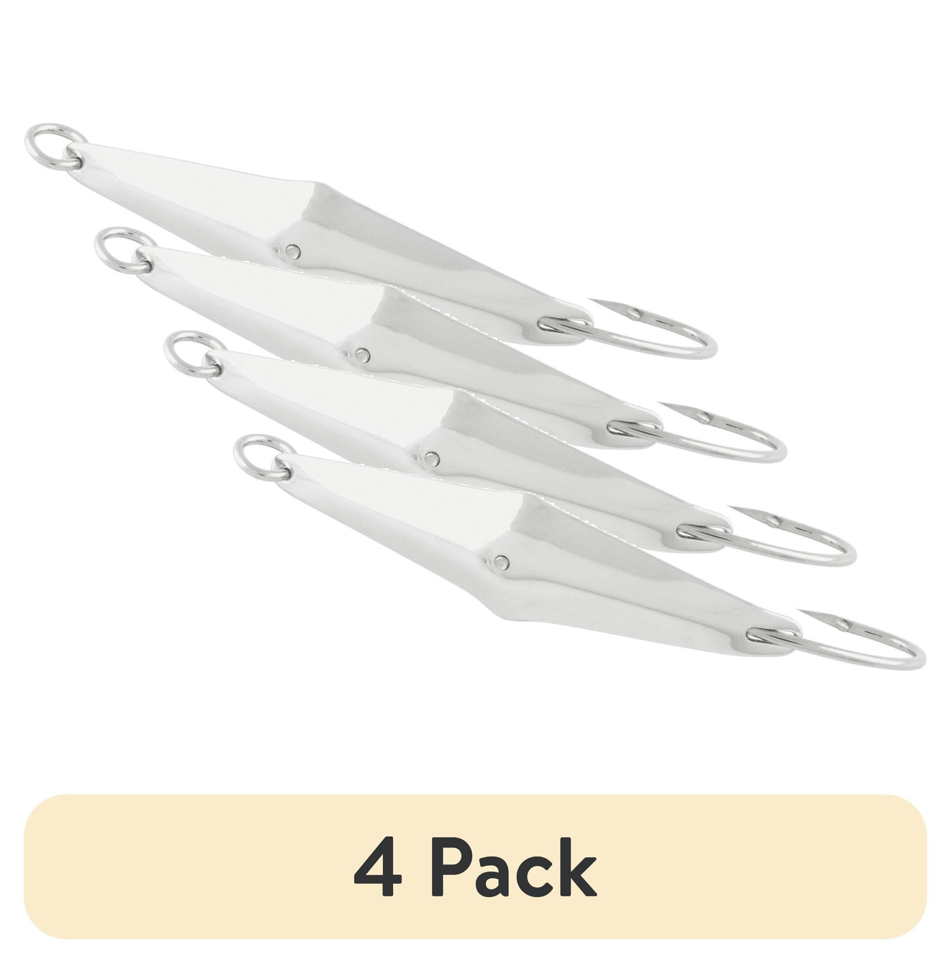 (4 pack) Tsunami Sea Spoon Trolling Fishing Lure 3 in Size 4/0 Silver