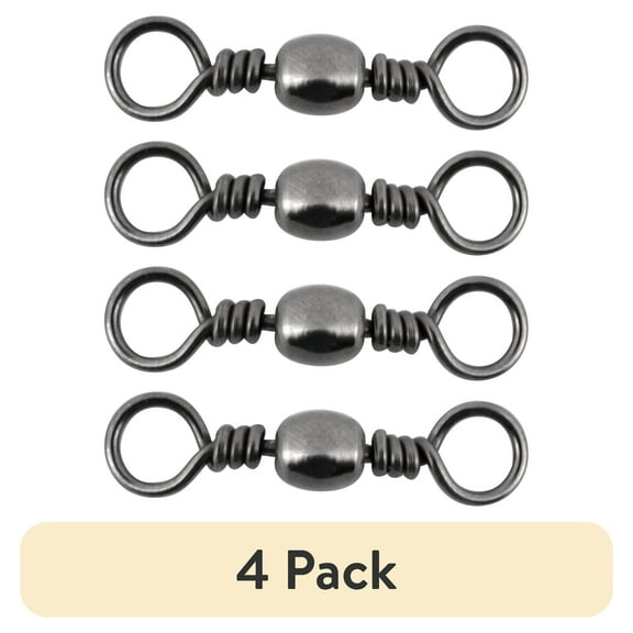 (4 pack) Tsunami Barrel Swivel Size #1 – Black