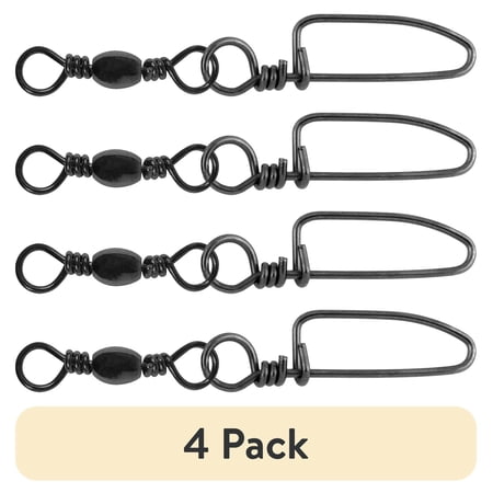 (4 pack) Tsunami Brass Snap Swivel Size #10 – 12 Count Fishing Terminal Tackle