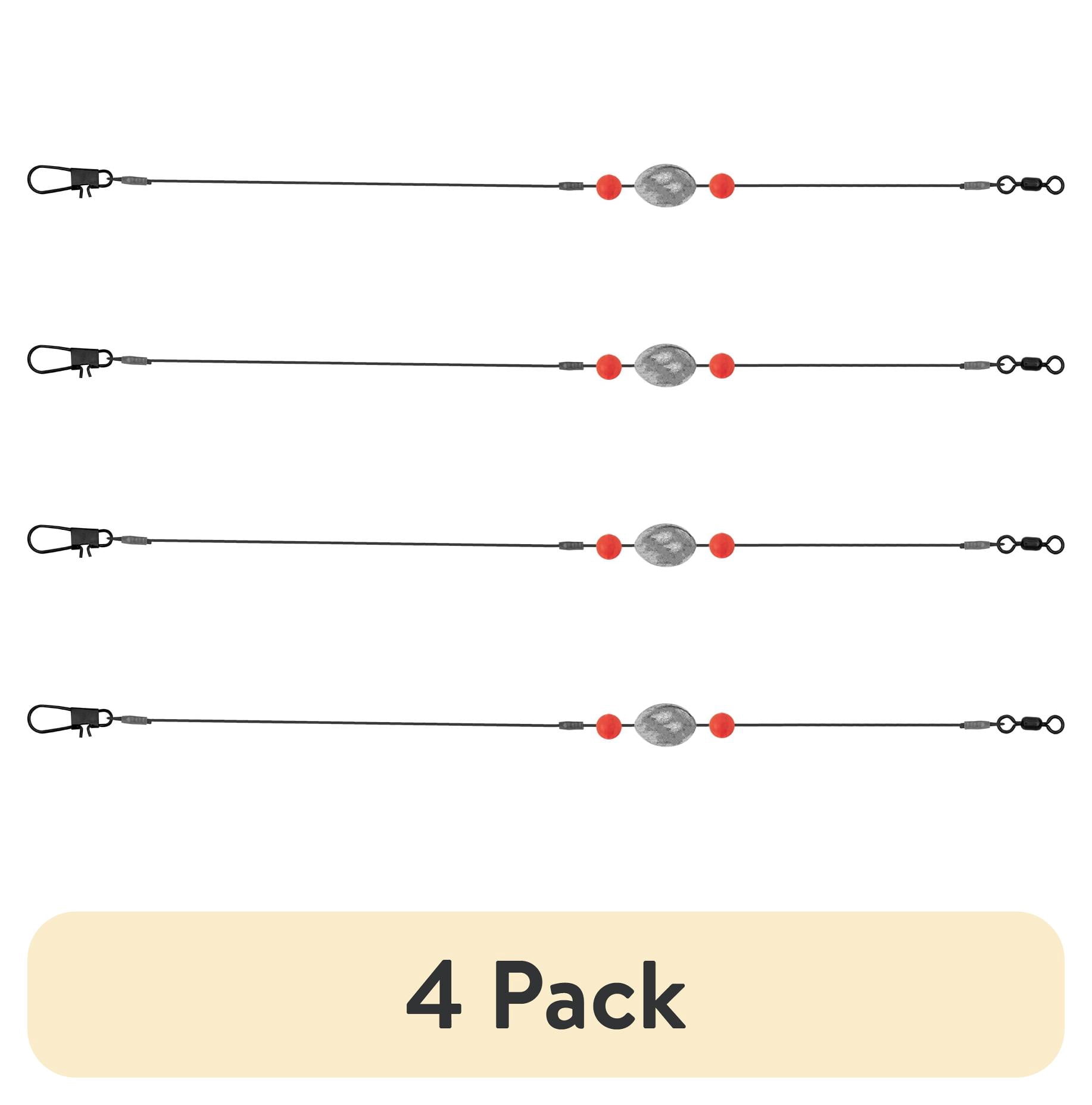 (4 pack) Tsunami Black Wire Egg Sinker Fishing Rig 3/4 oz. – 2 Pack