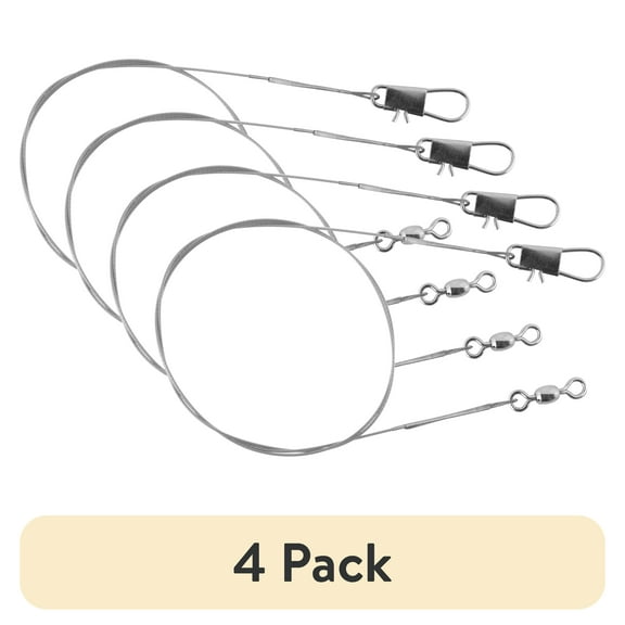 (4 pack) Tsunami Leader Wire 12 in 60 lb Test 3 Pack.