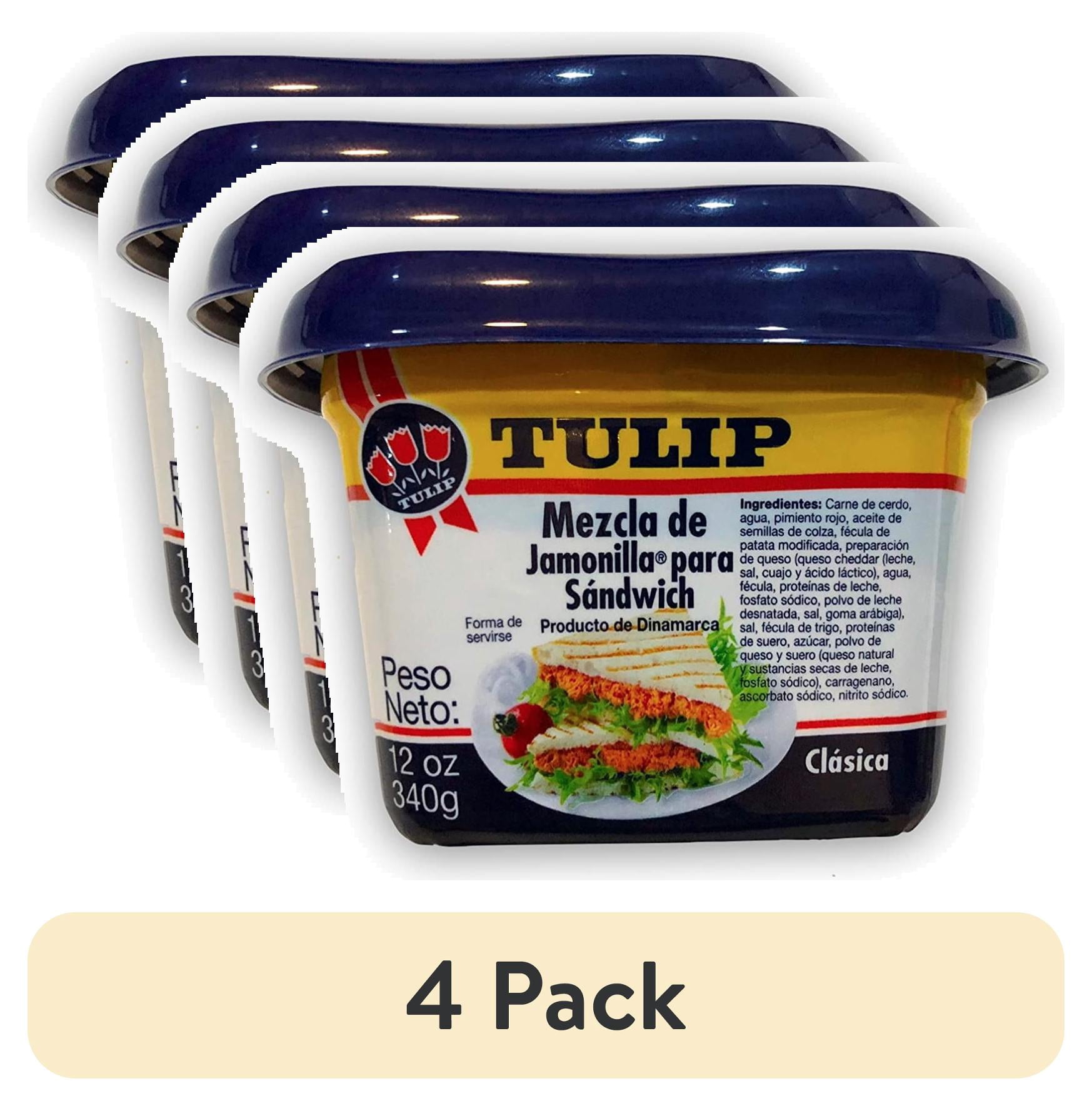 (4 pack) Tulip Mezcla Sandwich Spread, with Jamonilla, 12oz Cup