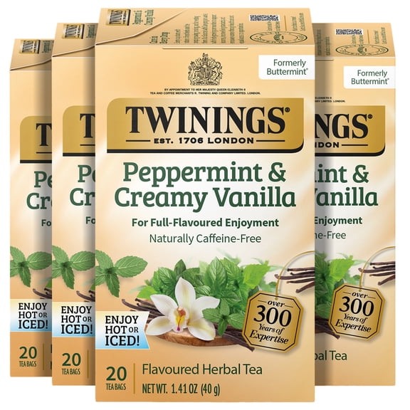 (4 pack) Twinings Peppermint Creamy Vanilla 20ct