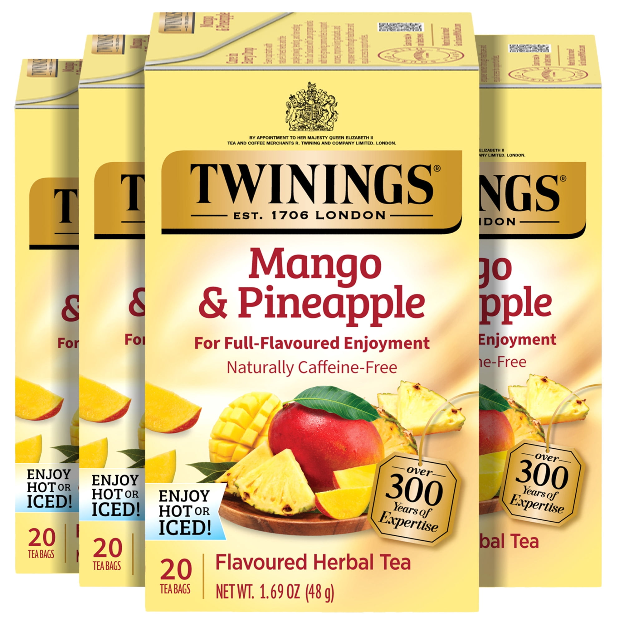 (4 pack) Twinings Pineapple Mango 20ct