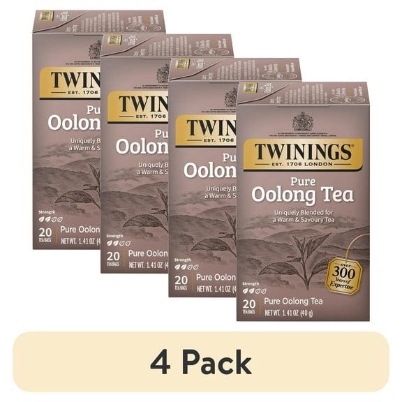 (4 pack) Twinings Pure Oolong Tea Bags, 20 Count Box