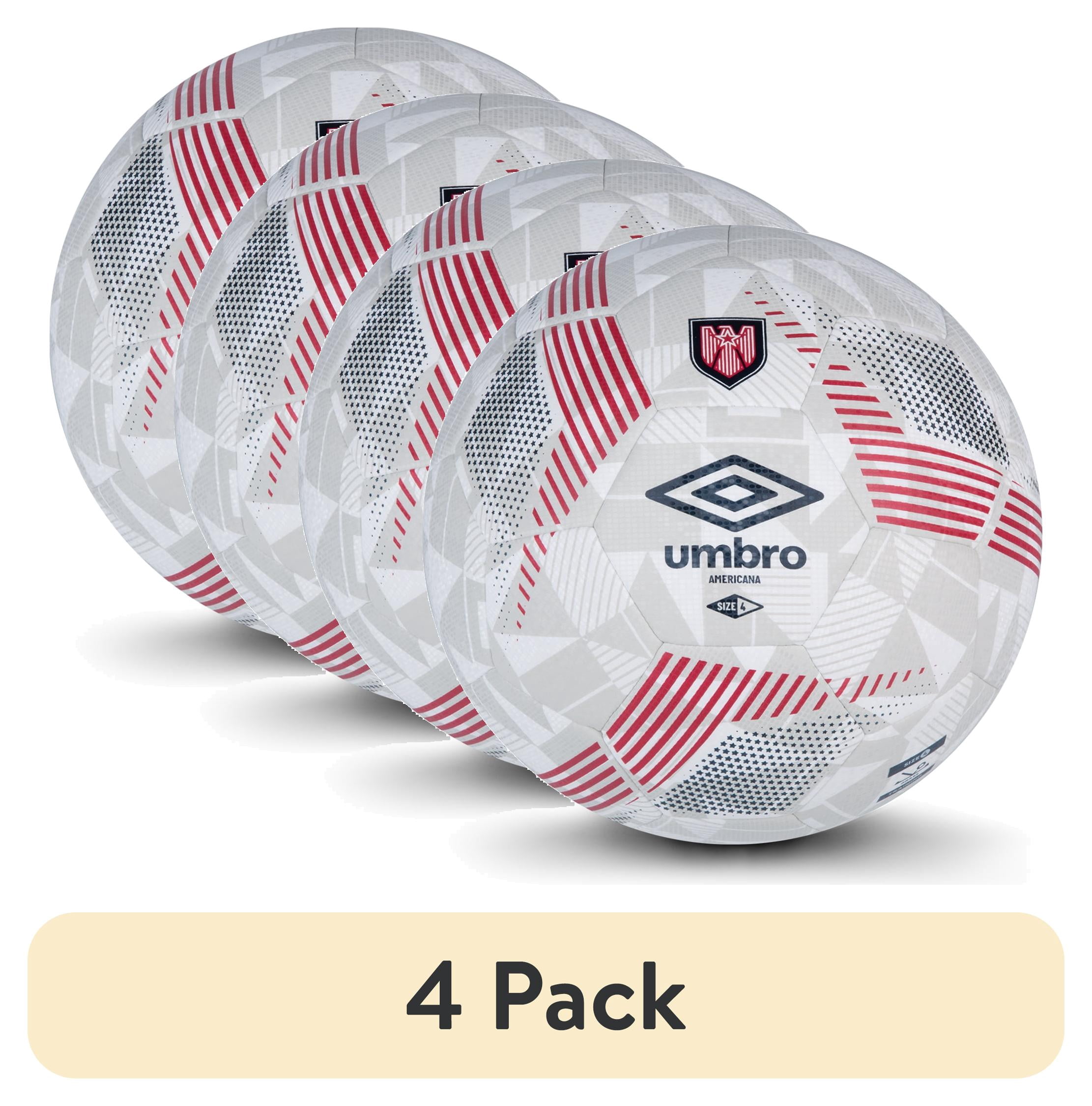 (4 pack) Umbro Americana Size 4 Soccer Ball