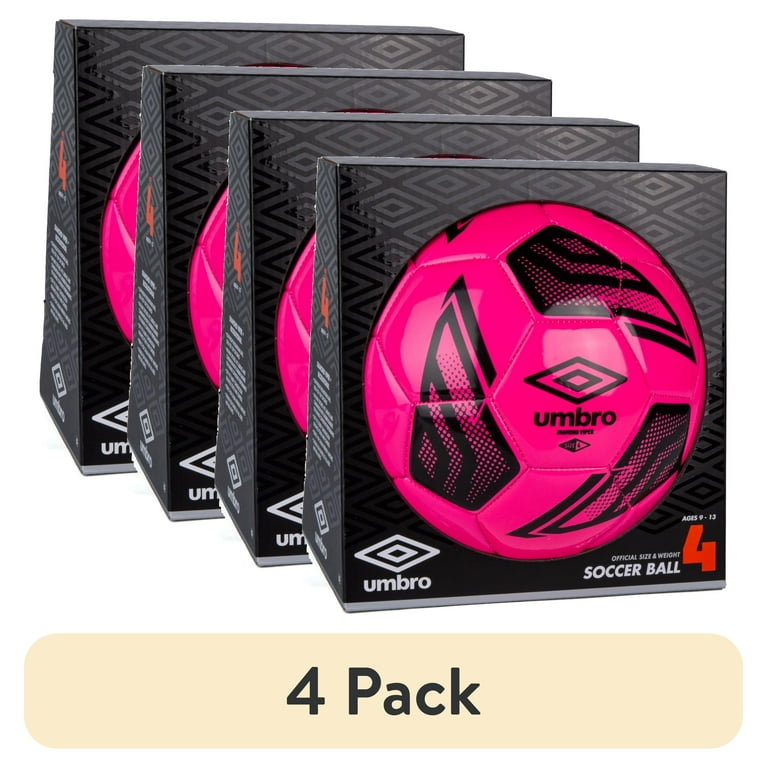 4 pack) Umbro Diamond Viper Size 4 Soccer Ball, Pink - Walmart.com