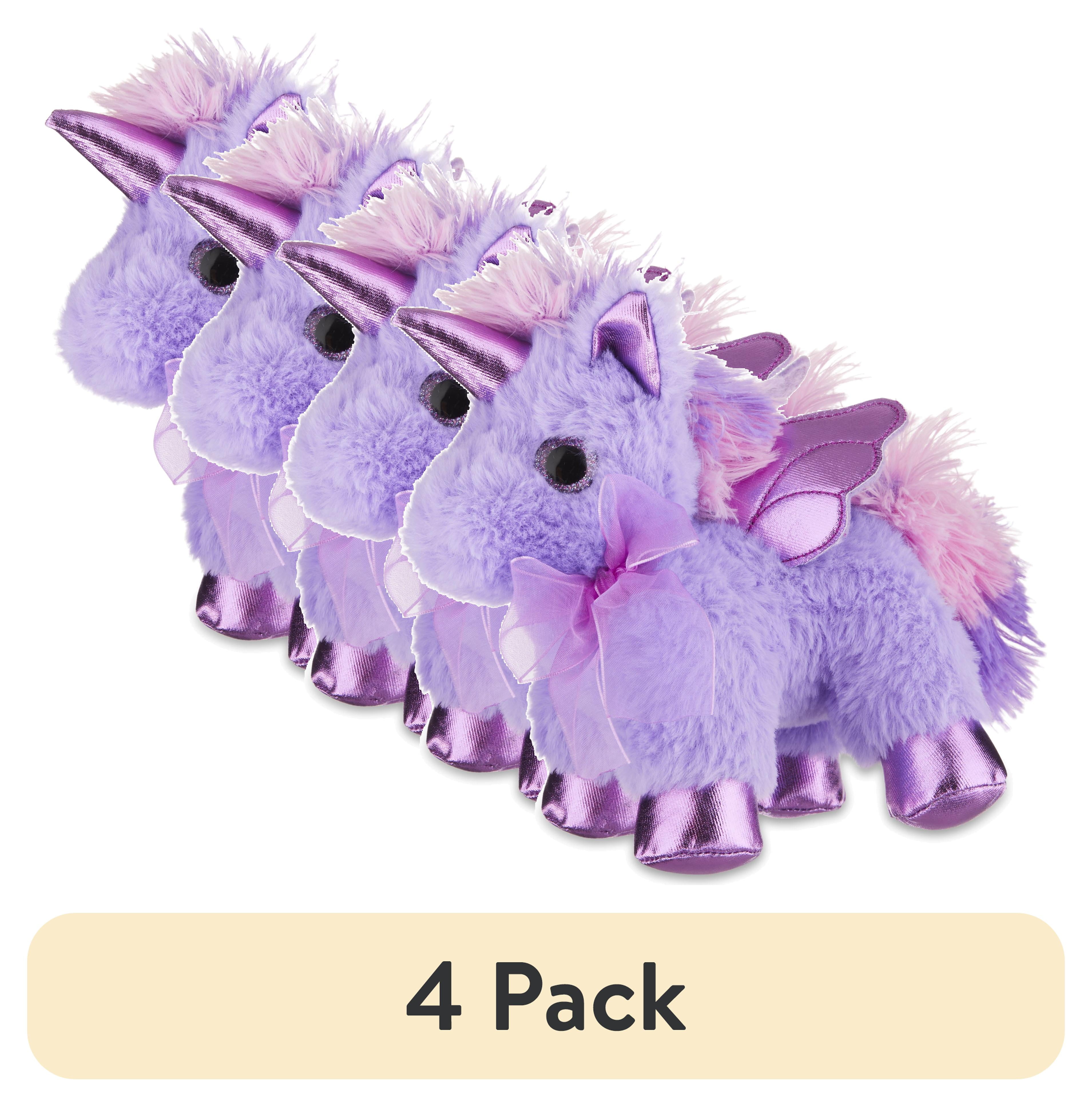 Time Unicorn Pegasus Plush Toy - Purple 6in Stuffed Animal - Walmart.com