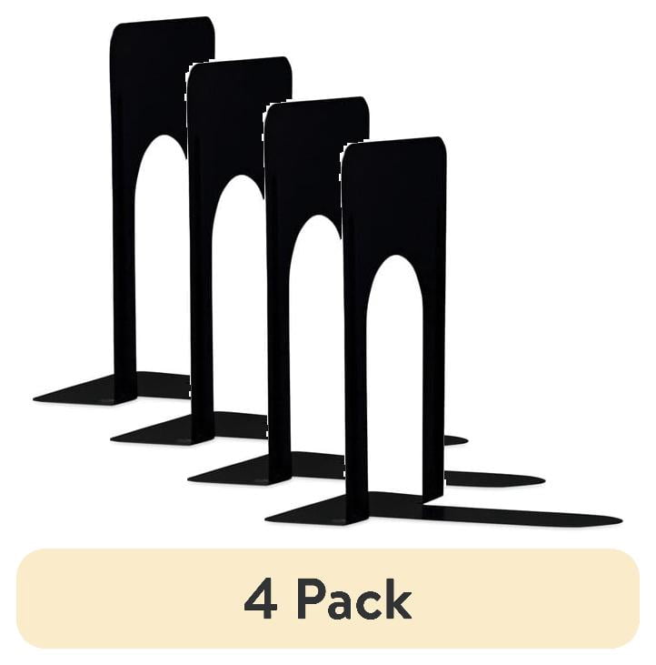Bookends Cheapest (4 pack) Universal Economy Bookends, 5 7/8 x 8 1/4 x 9, Heavy Gauge ...