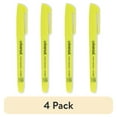 thumbnail image 1 of (4 pack) Universal Pocket Clip Highlighter, Chisel Tip, Fluorescent Yellow Ink, Dozen -UNV08851, 1 of 3