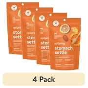 (4 pack) UpSpring Stomach Settle Nausea Relief Drops, Lemon Ginger Honey Flavor, 28 Count