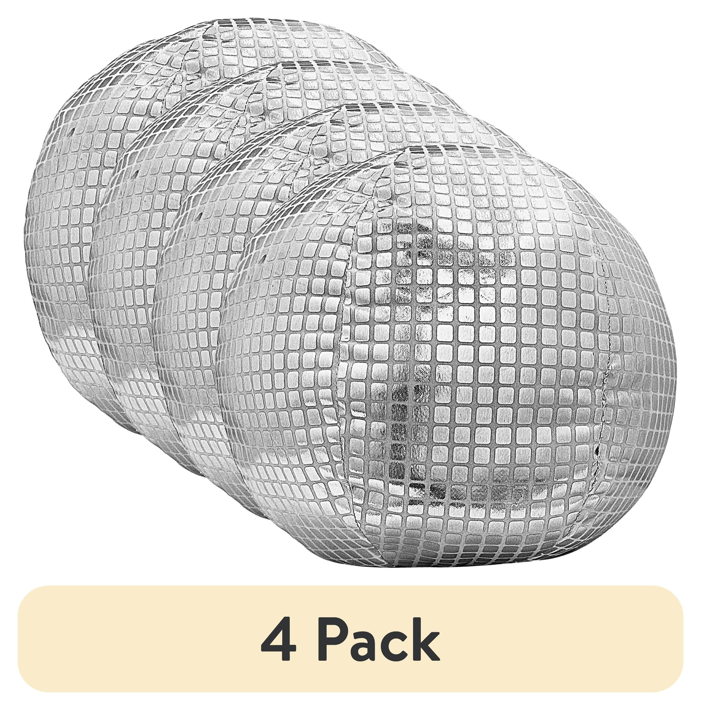 (4 pack) Urban Shop 12" Disco Ball Decorative Pillow for Teens and Young Adults