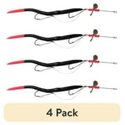 (4 pack) V.I.P. 6" Pre-Rigged Weedless Scoundrel Worm Fishing Lure