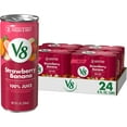 thumbnail image 1 of (4 pack) V8 Strawberry Banana 100% Fruit and Vegetable Juice, 8 fl oz Can (24 Pack), 1 of 13