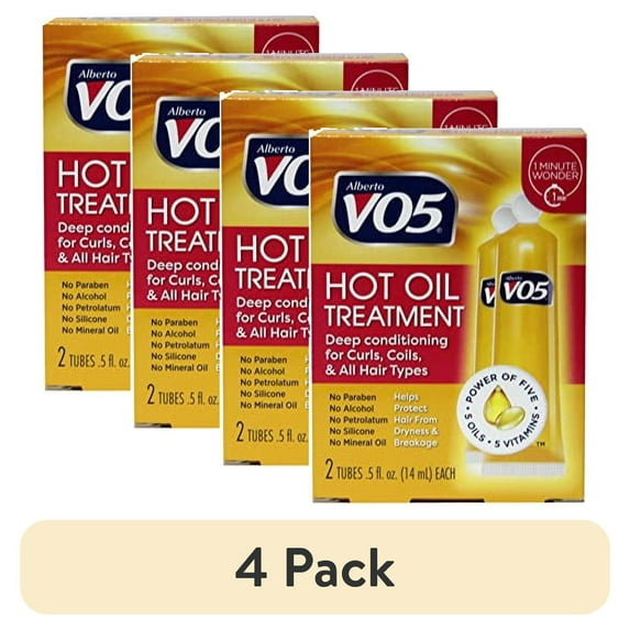 (4 pack) VO5 Hot Oil Therapy Moisturizing Treatment 2 ea