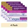 thumbnail interactive-video image 1 of (4 pack) Vagisil Maximum Strength Feminine Anti-Itch Creme with Benzocaine for Women, Strongest Medicine for Intense Itch, Gynecologist Tested, Fast-Acting, Works on Contact, 1 oz, 1 of 12