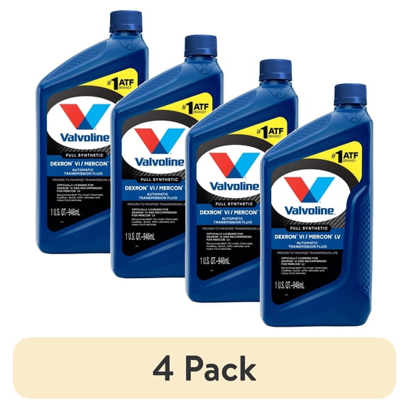 (4 pack) Valvoline Dexron VI/Mercon LV Full Synthetic Automatic Transmission Fluid (ATF) 1 QT