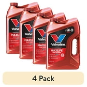 (4 pack) Valvoline MaxLife High Mileage 5W-30 Synthetic Blend Motor Oil 5 Quart
