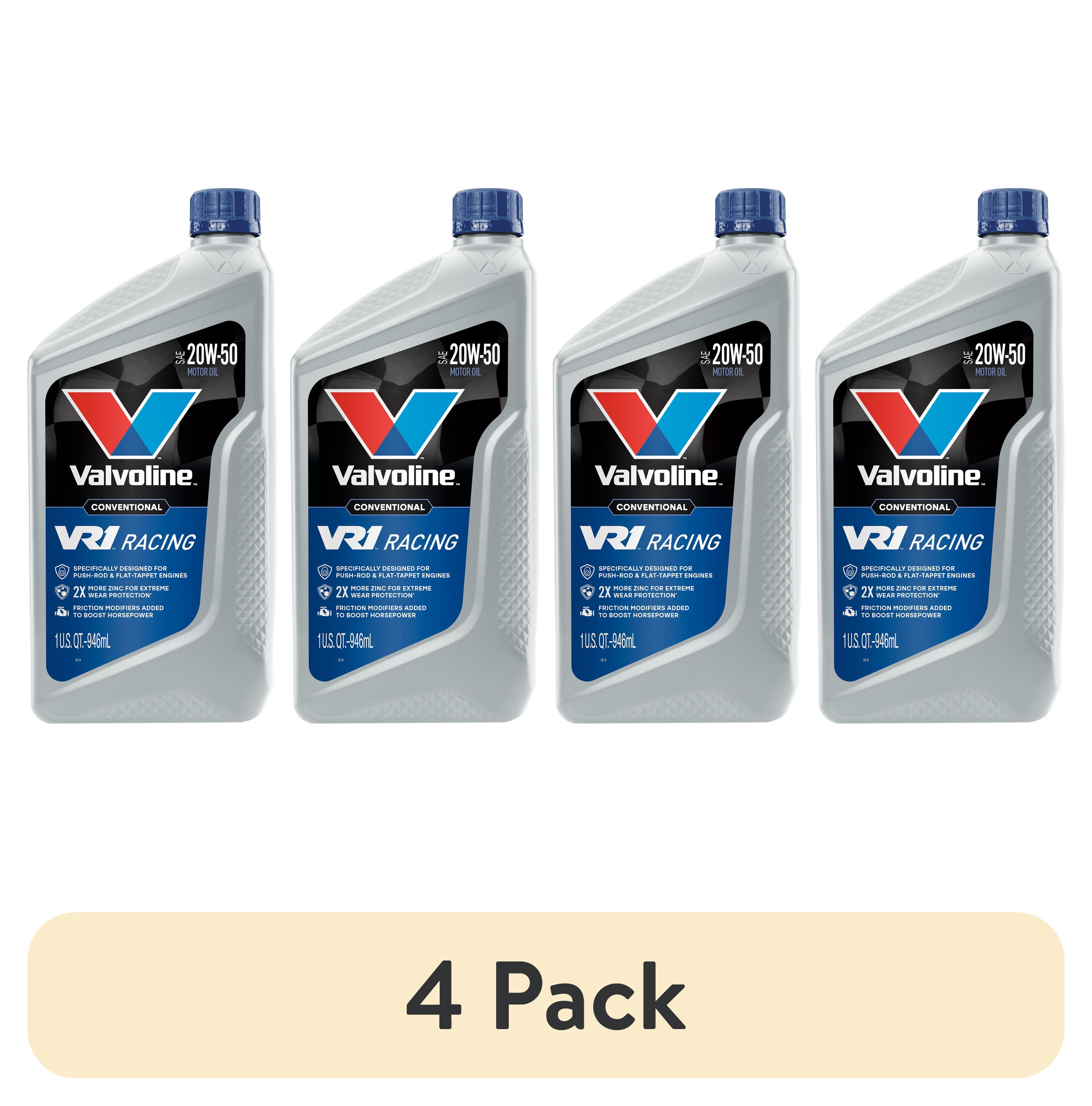 Valvoline VR1 20W50 Motor Oil, 4pk, 1 Quart - Walmart.com