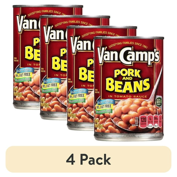 (4 pack) Van Camp's Pork and Beans in Tomato Sauce 15.0 oz