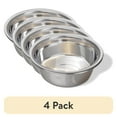 thumbnail image 1 of (4 pack) Van Ness Medium Lightweight Stainless Steel Bowl for Dogs, Silver, 1 of 3