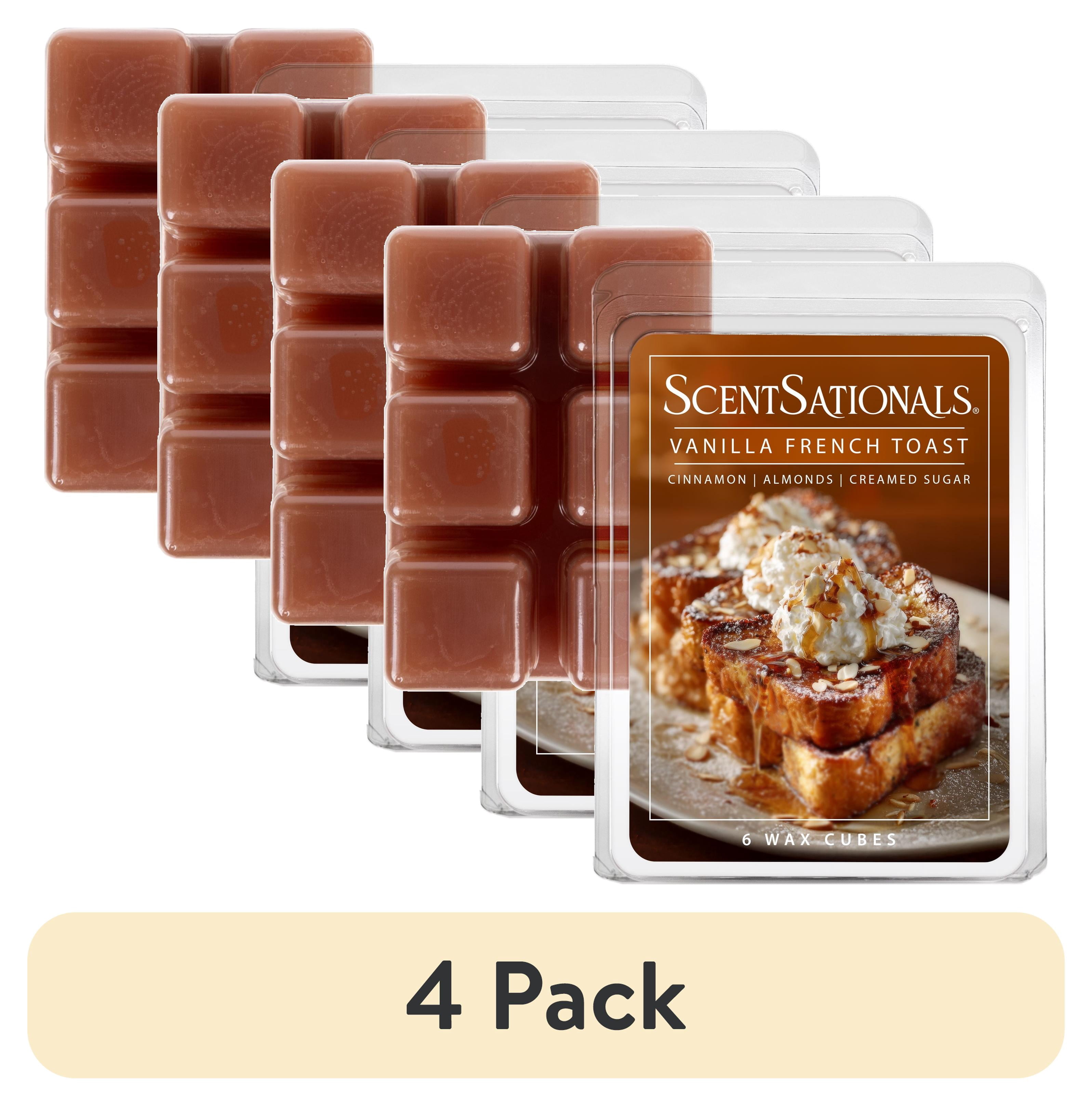 (4 pack) Vanilla French Toast Scented Wax Melts, ScentSationals, 2.5 oz