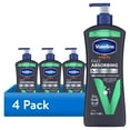 thumbnail image 1 of (4 pack) Vaseline Men Fast Absorbing 3-in-1 Face, Hands & Body Lotion for Men Dry Skin, 20.3 oz, 1 of 11