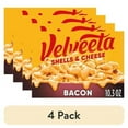 thumbnail image 1 of (4 pack) Velveeta Shells and Cheese Mac and Cheese with Bacon, 1 Box, for Easy Dinner or Dinner Sides, Made with Real Cheese, 10.3 oz, 1 of 17