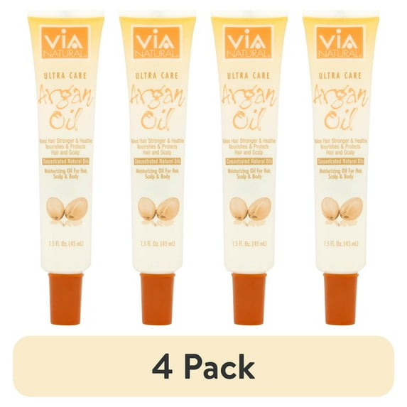 (4 pack) Via Natural Ultra Care Argan Oil, 1.5 fl oz., Dry, Unisex