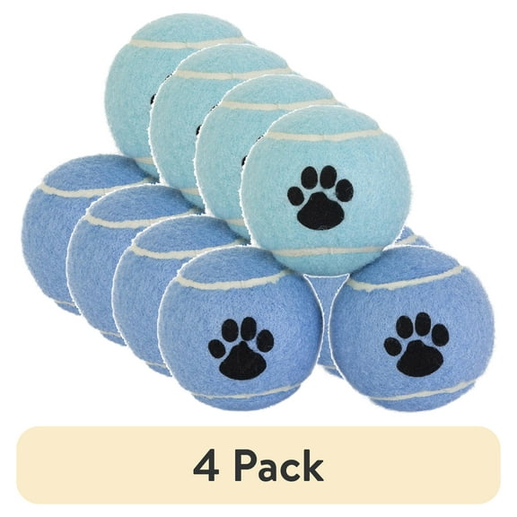(4 pack) Vibrant Life 3 Pack Fetch Balls Dog Toy