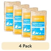 (4 pack) Vibrant Life Aspen Wood Pet Bedding, 24 L Bag