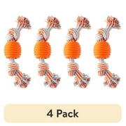 (4 pack) Vibrant Life Double Dental Dog Rope Toy, Small, Chew Level 1, 1 Pack