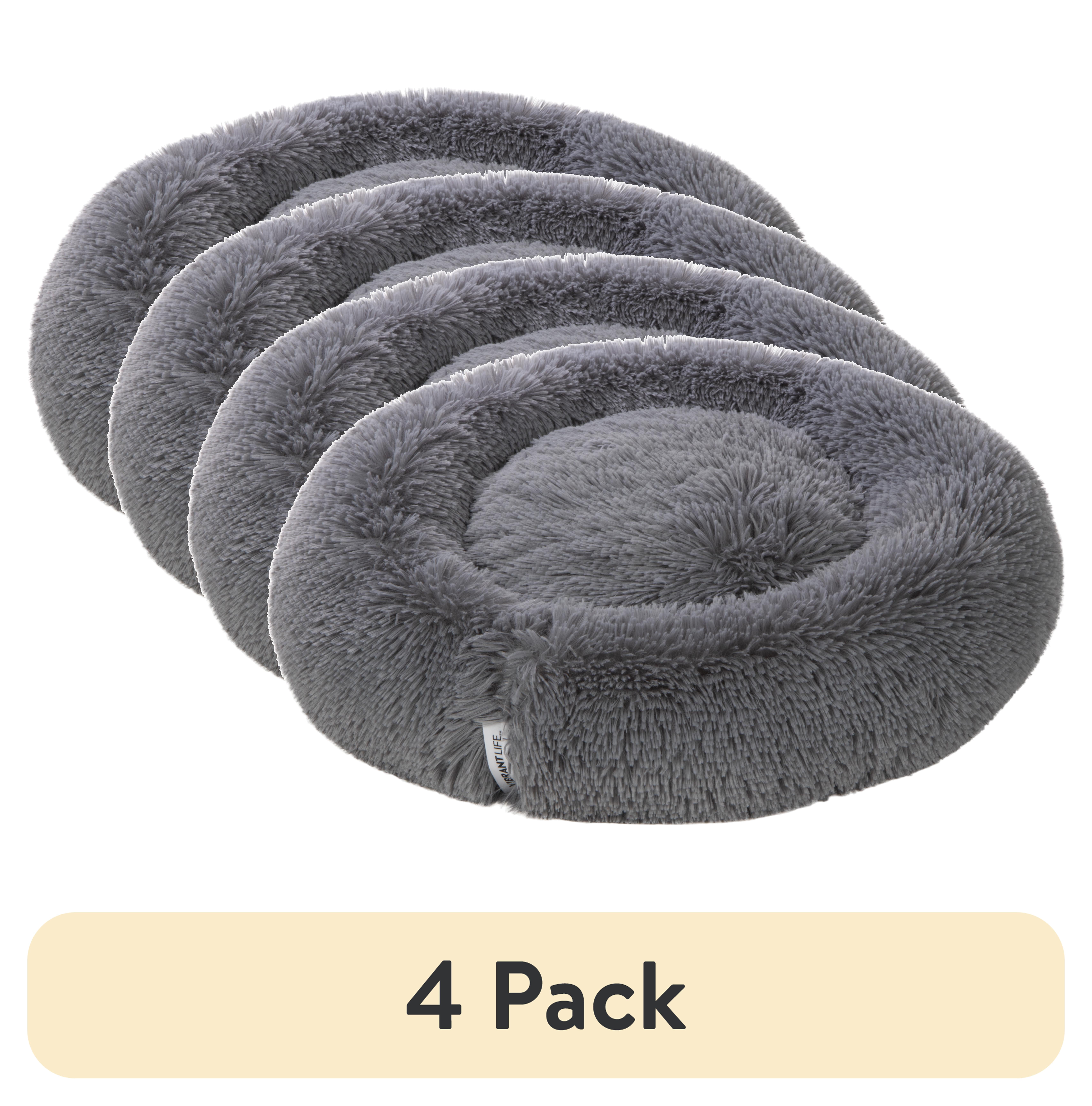 (4 pack) Vibrant Life Easy Lounger Mattress Edition Dog Bed, Small, 24"x24", up to 35lbs