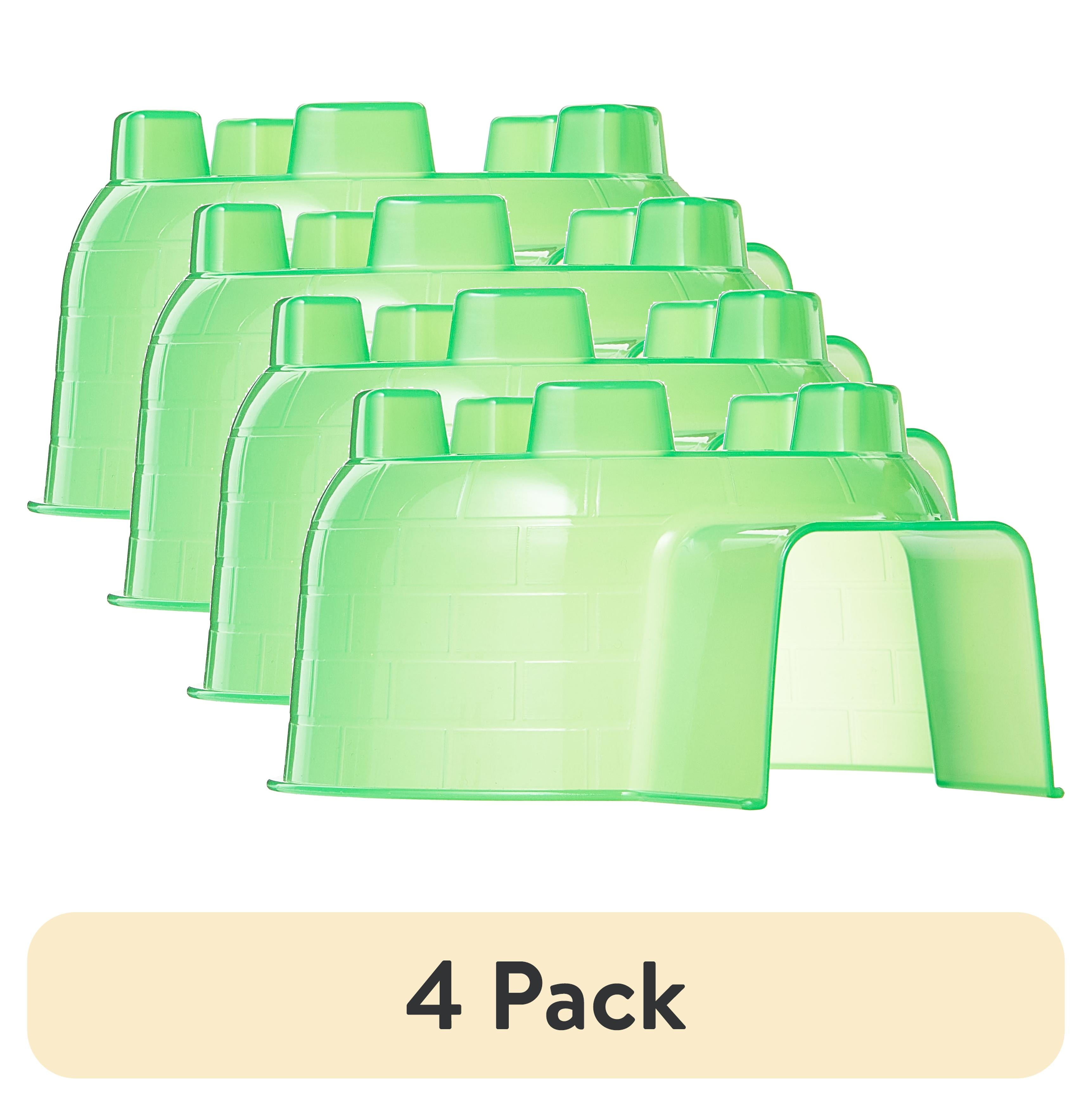 (4 pack) Vibrant Life Green Plastic Small Animal Hideaway