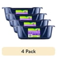 thumbnail image 1 of (4 pack) Vibrant Life Large Open Cat Litter Box, Blue, 1 of 7
