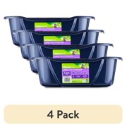 (4 pack) Vibrant Life Large Open Cat Litter Box