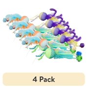 (4 pack) Vibrant Life Mesh Feather Ball Cat Toy, Color May Vary