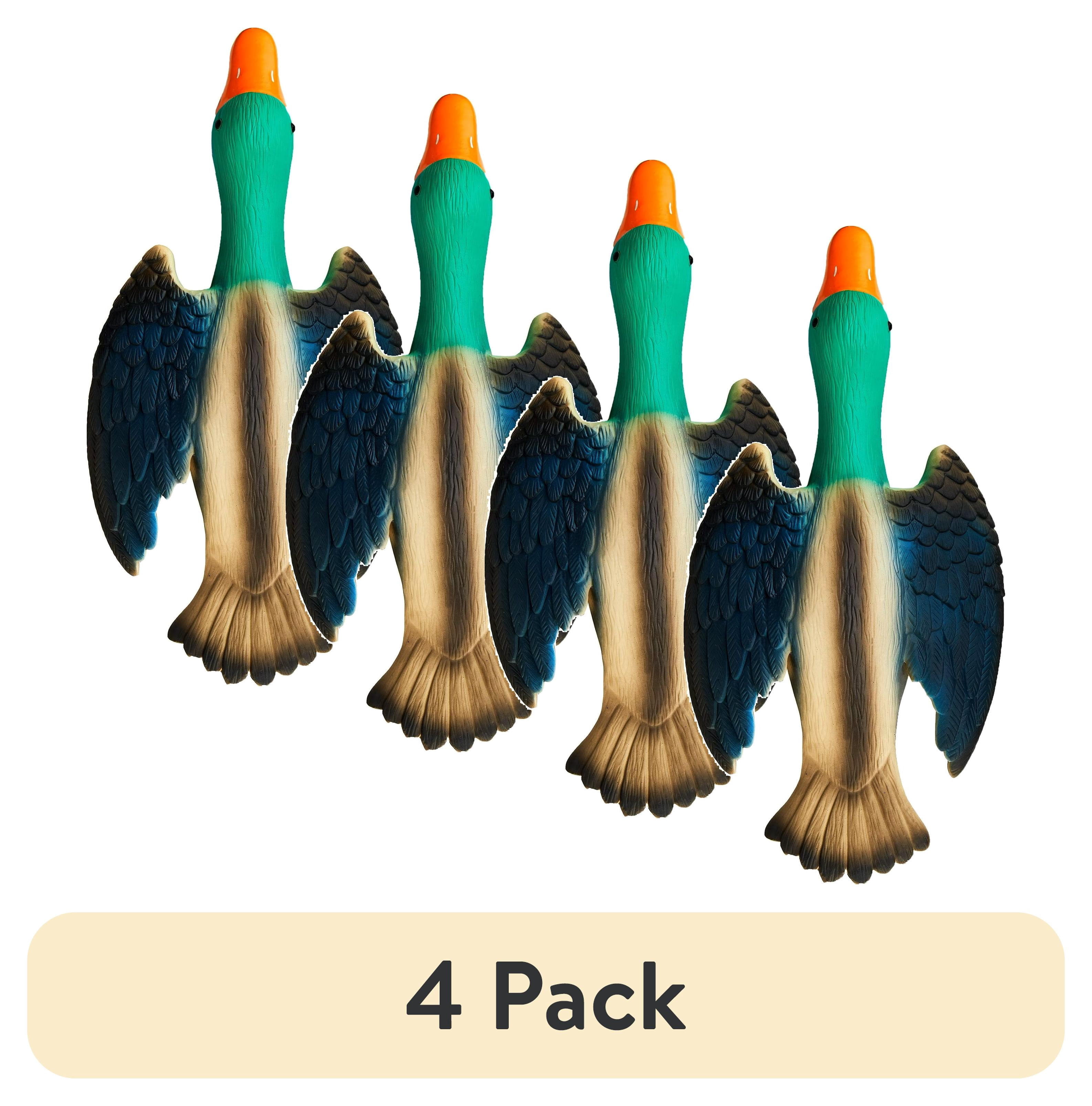 (4 pack) Vibrant Life Multicolor Duck Latex Dog Toy with Squeaker, Chew Level 3