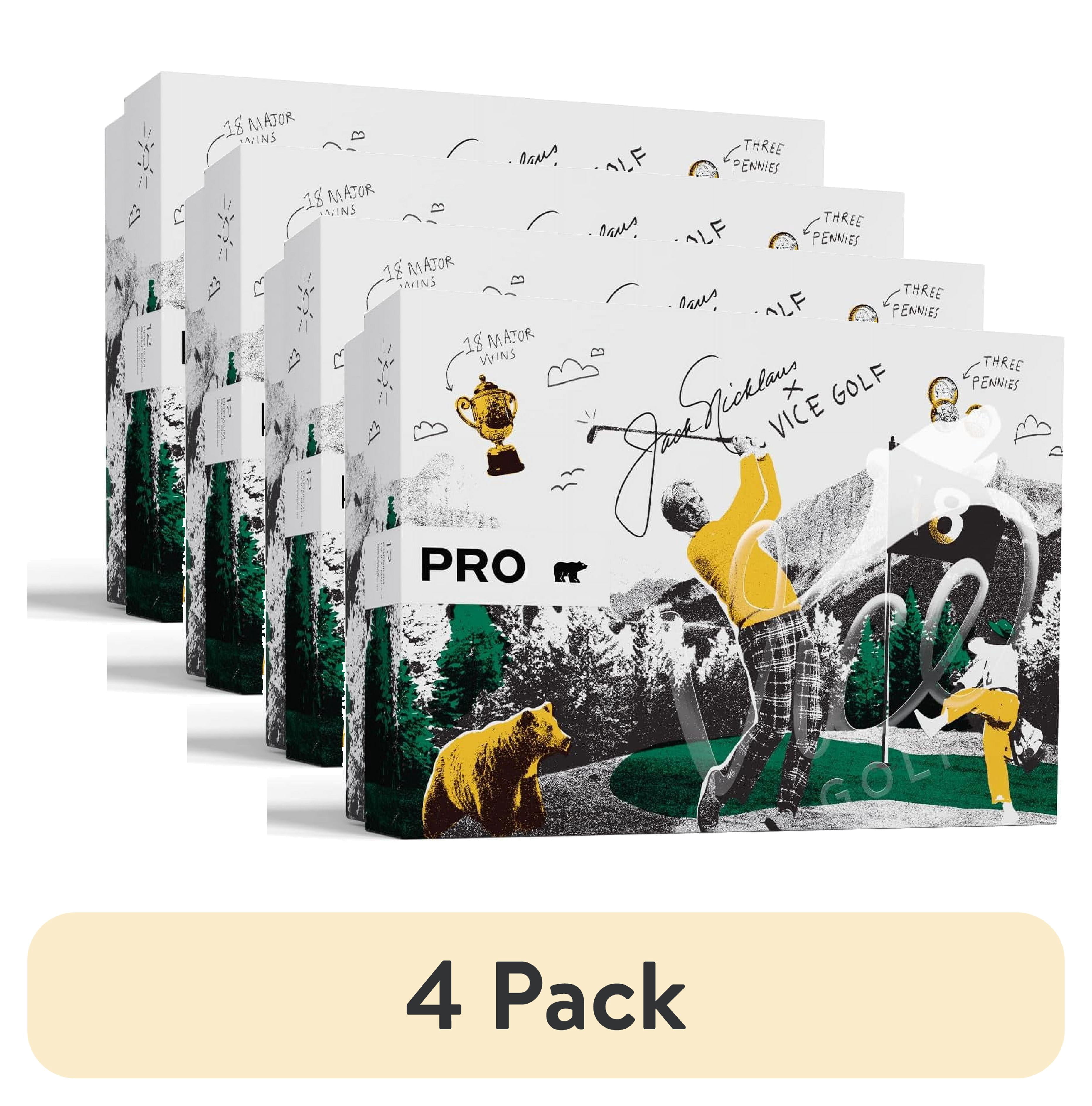 (4 pack) Vice Pro Bear Jack Nicklaus Limited Edition Golf Balls 12pack