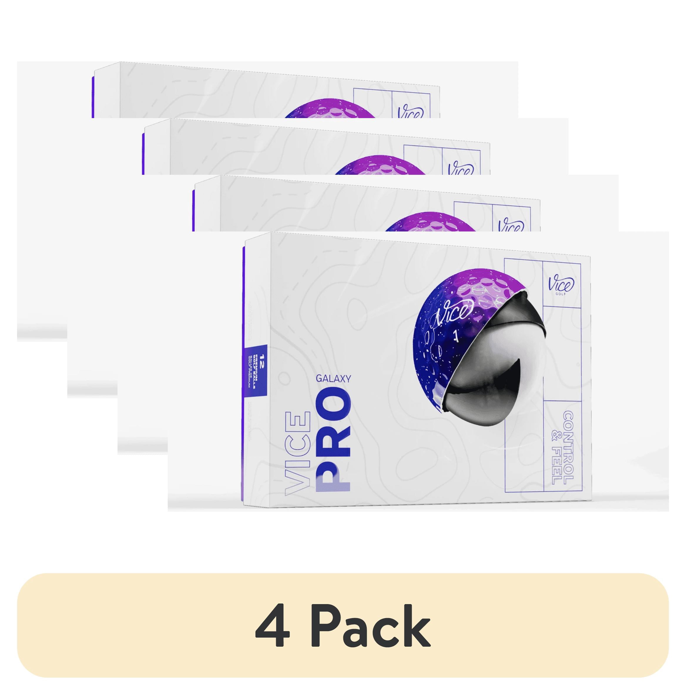 (4 pack) Vice Pro Galaxy Golf Ball 12pack